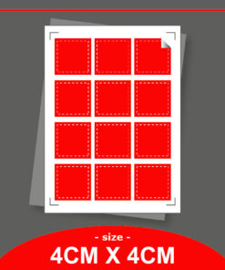 Square Shape - Size 4cm (Semi)