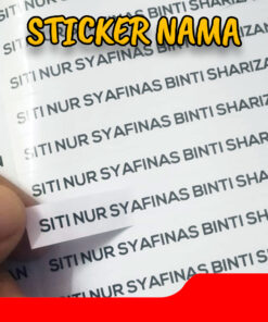 Sticker Nama